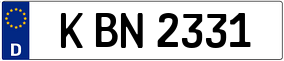 Trailer License Plate